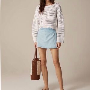 J. Crew Light Blue Denim Mini Skort